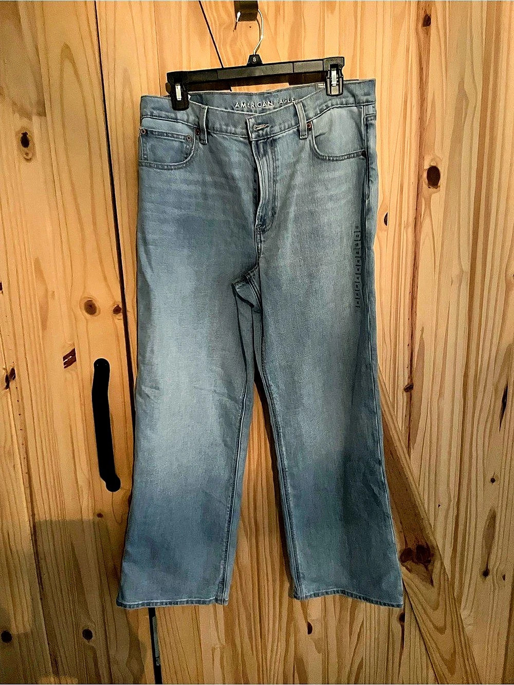 American Eagle AE High-Waisted Stovepipe Jean High Rise Blue Waist 12